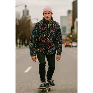 Empyre Men’s Fleece Pullover 1/4 Zip 90’s Style Sweater Large EUC